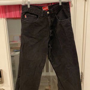 Shorty's Vintage Black Straight-leg jeans pants